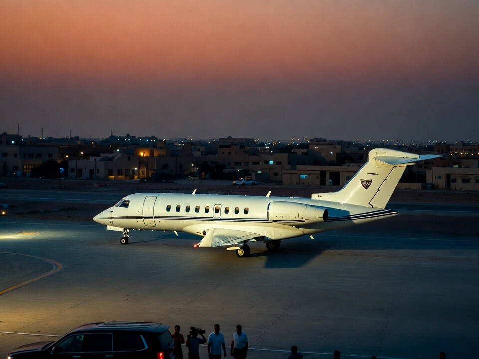 Jet privé prêt pour une extraction haut patrimoine du Moyen-Orient coordonnée par un gestionnaire de patrimoine en crise 2026