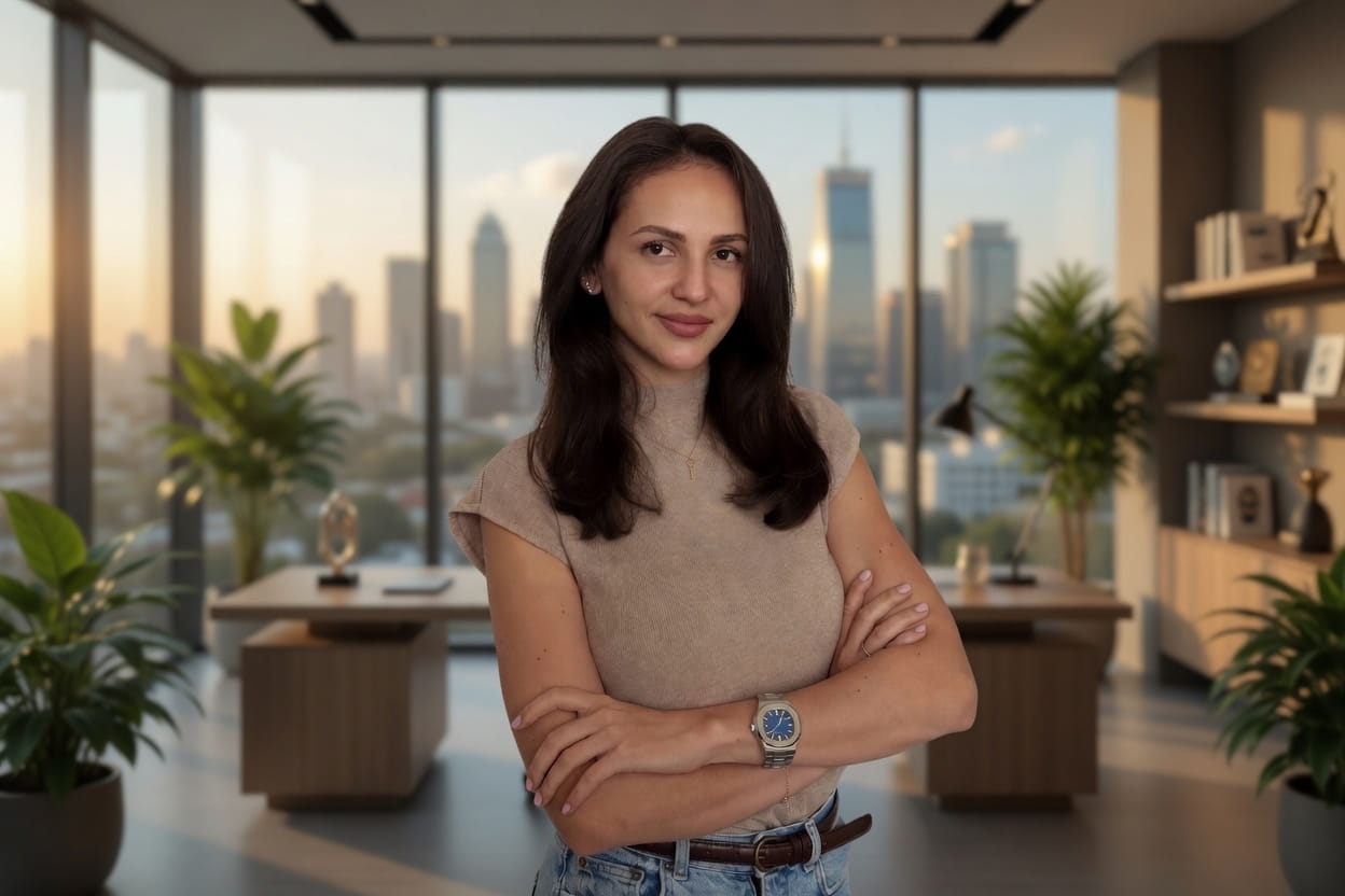 Portrait de Valeriia Akatova, co-fondatrice de Foundation Ukraine et de Vellum Finance